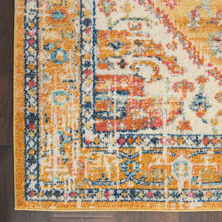 Baylee Oriental Yellow/Ivory Area Rug Kelly Clarkson Home Rug Size: Runner 2'2" x 7'6"