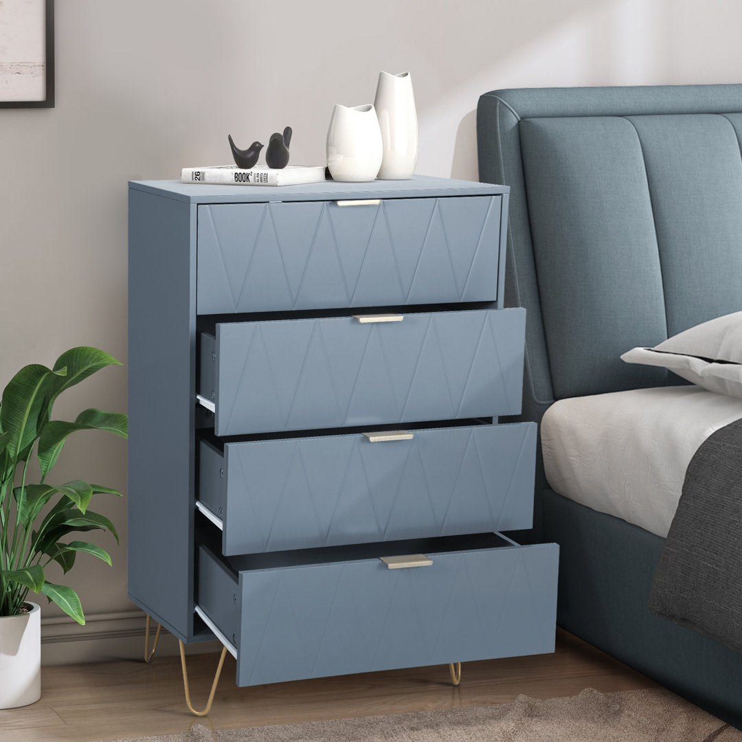 Marable 4 Drawer 23.6" W Chest Willa Arlo™ Interiors Color: Blue