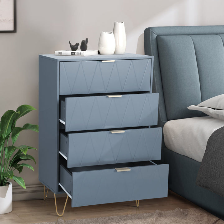 Marable 4 Drawer 23.6" W Chest Willa Arlo™ Interiors Color: Blue