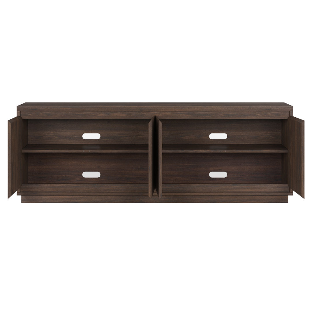 Presque TV Stand for TVs up to 78" Wade Logan® Color: Alder Brown