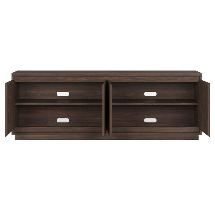 Presque TV Stand for TVs up to 78" Wade Logan® Color: Alder Brown