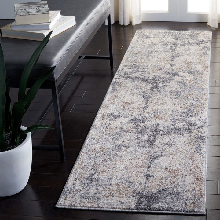 Hassell Abstract Light Gray/Gray Area Rug Trent Austin Design® Rug Size: Runner 2' x 15'