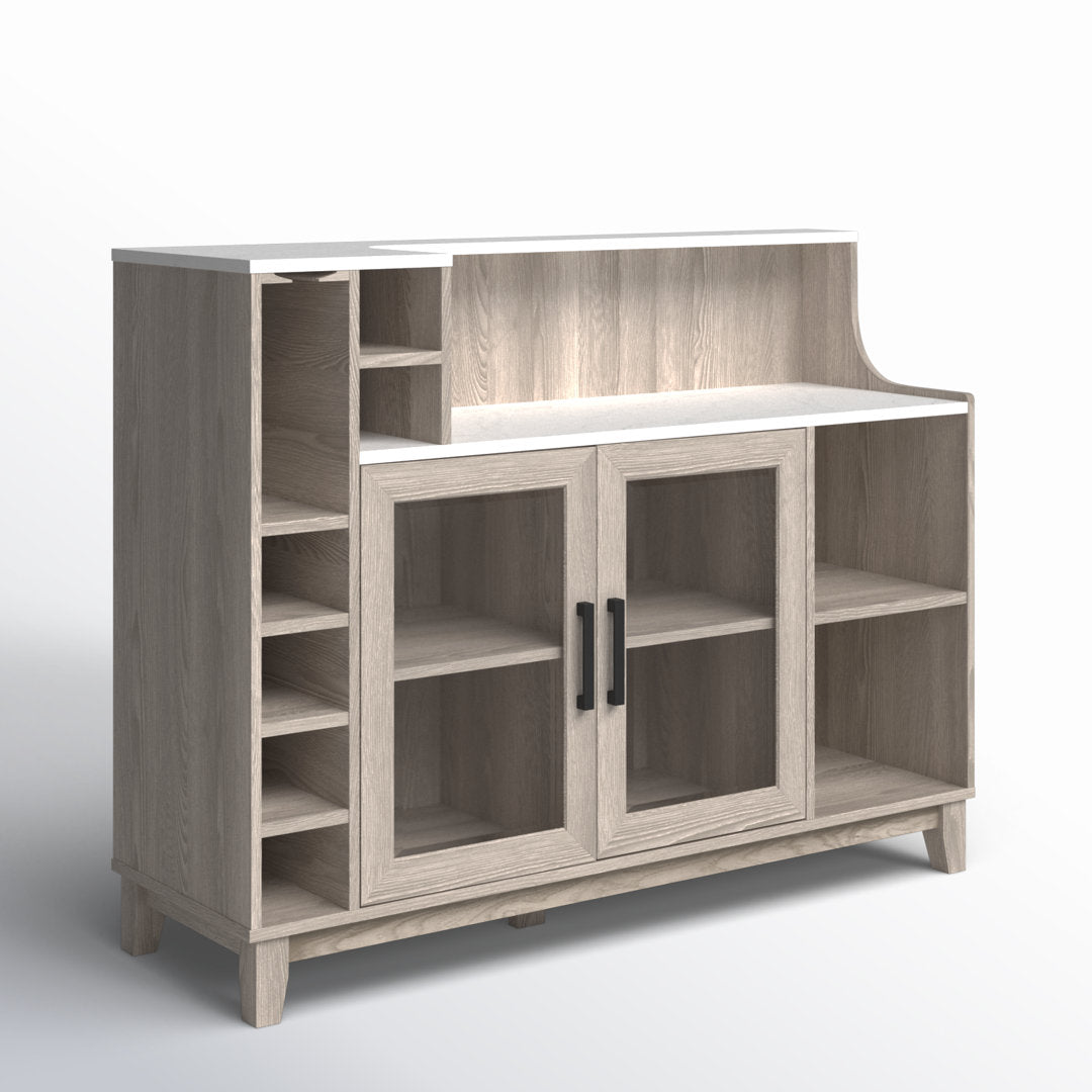 Briones Console Bar Cabinet Mercury Row® Color: White Oak