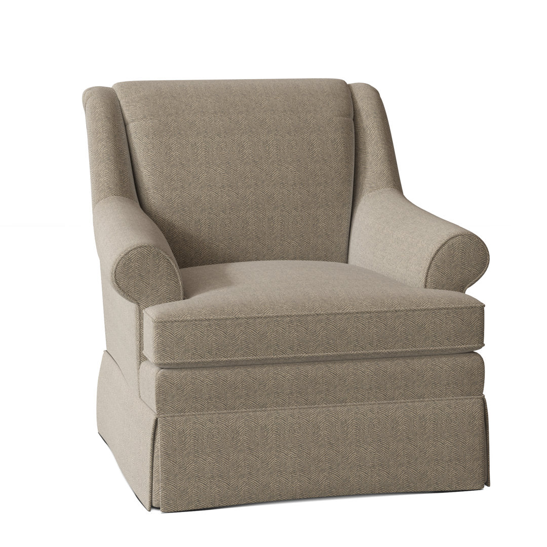 Amrin 35" Wide Armchair Lark Manor™ Arm Covers: Yes, Body Fabric: Goody 08