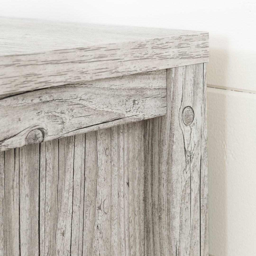 Gravity 2 - Drawer Nightstand South Shore Color: Seaside Pine/Black
