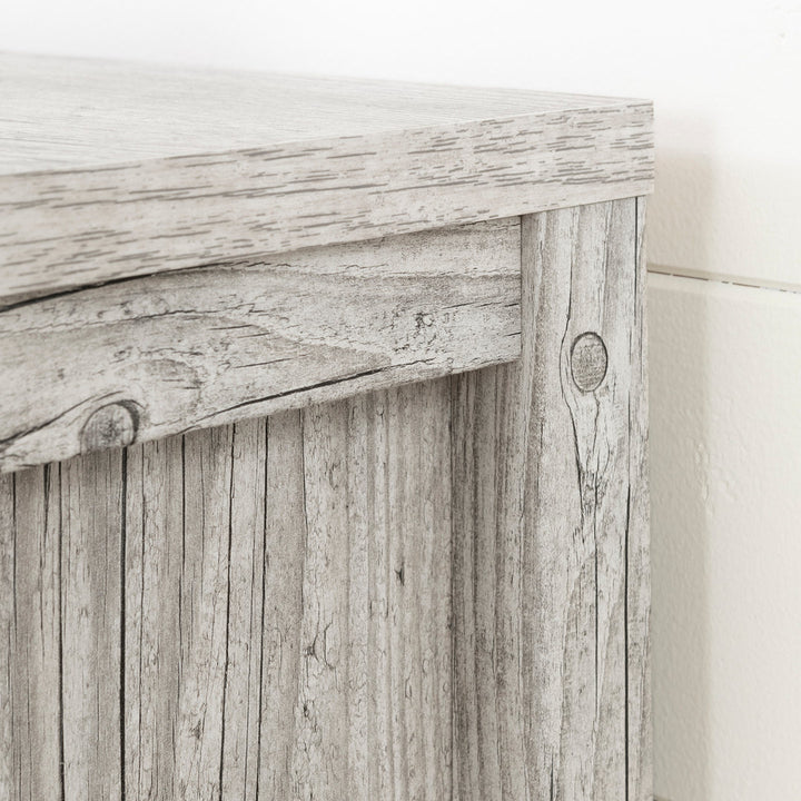 Gravity 2 - Drawer Nightstand South Shore Color: Seaside Pine/Black
