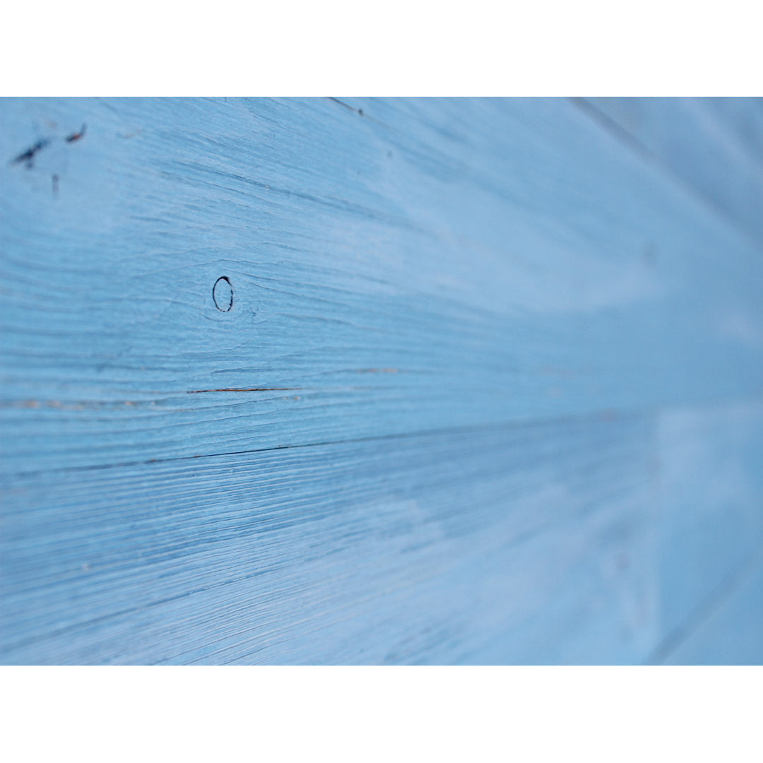 5" x 47" Reclaimed Peel and Stick Engineered Wood Wall Paneling e-Joy Color: Sky Blue
