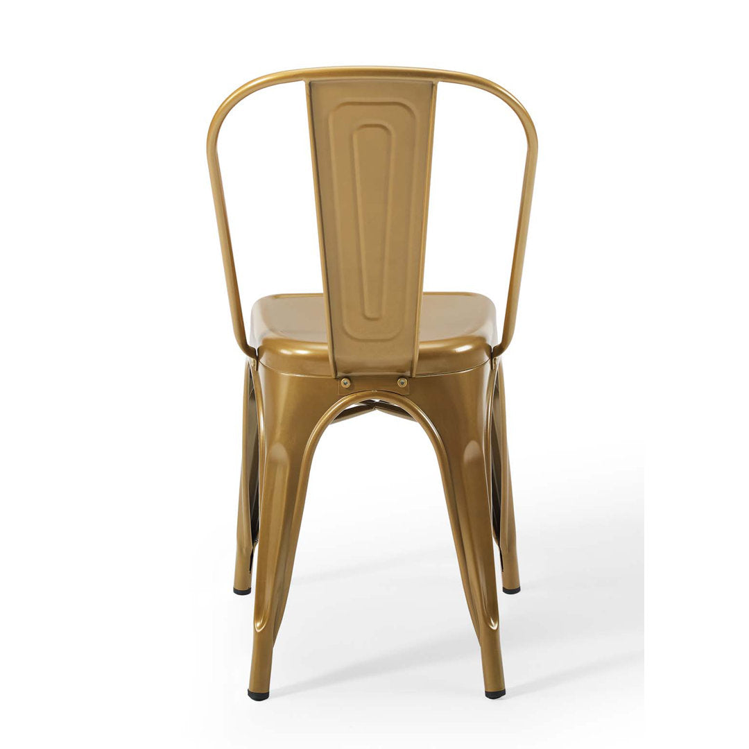 Promenade Bistro Dining Side Chair by Modway (Set of 2) Modway Color: Gold