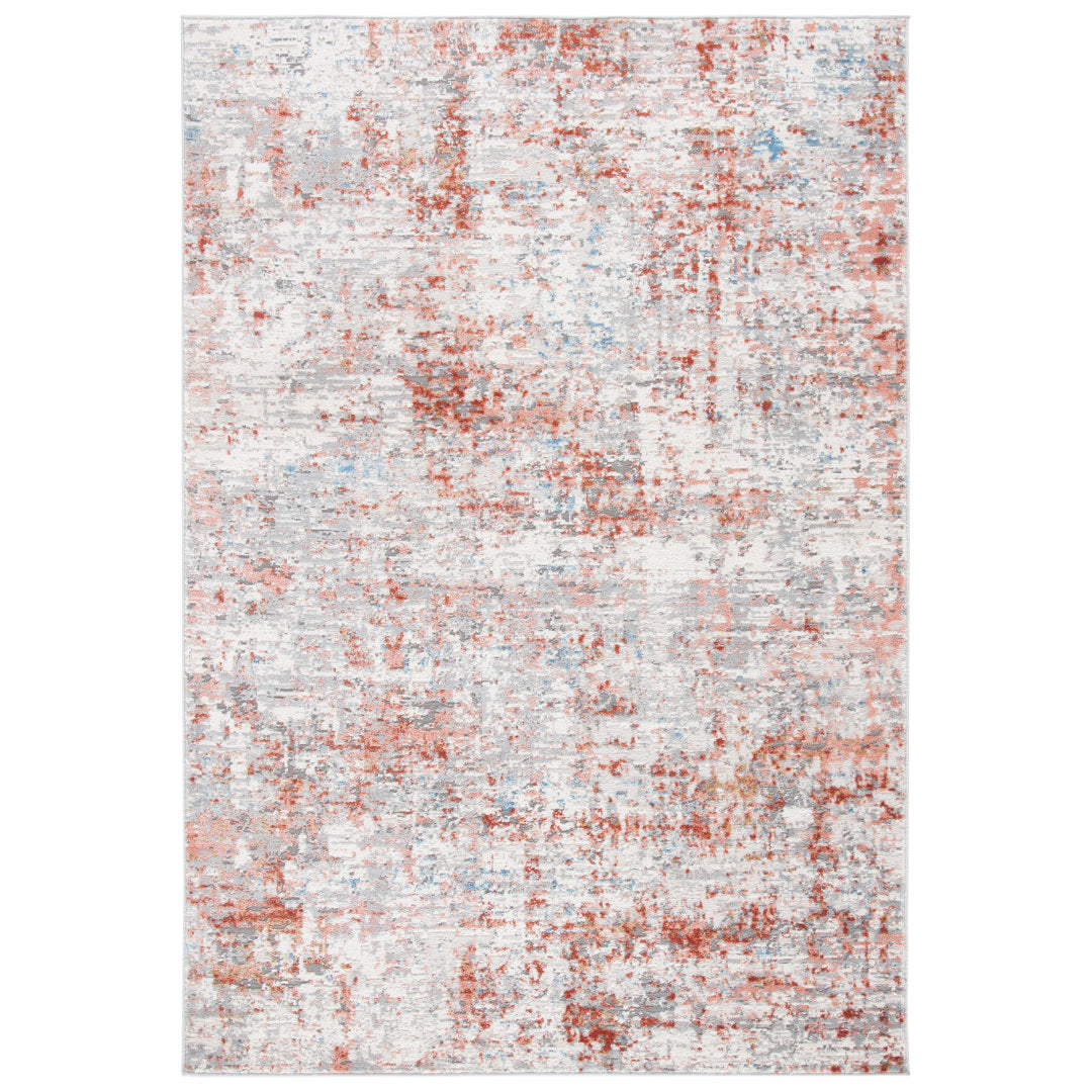 Shivan 100 Performance Abstract Rug 17 Stories Rug Size: Rectangle 6'7" x 8'7"