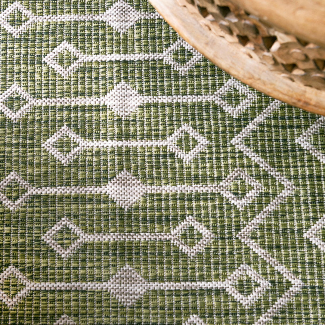 Adley Southwestern Green/Beige Indoor/Outdoor Area Rug Gracie Oaks Rug Size: Octagon 7'10" x 7'10"