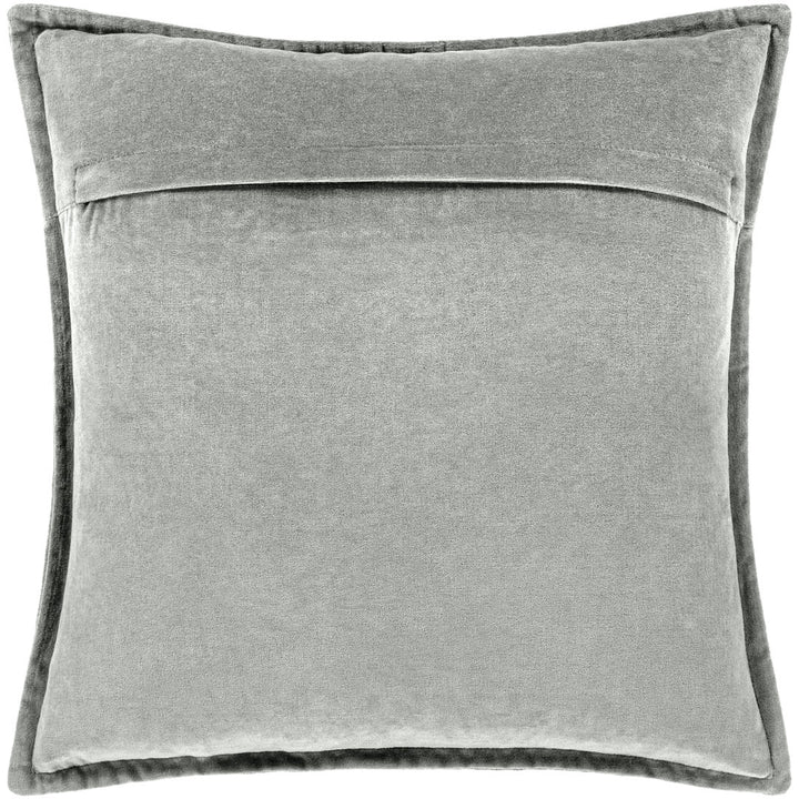 Edgar Square 100% Cotton Pillow RE/FINE™ Color: Medium Gray Size: 20'' x 20''