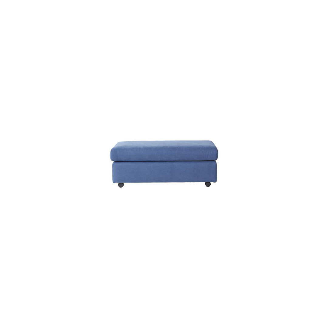 Keedah 40.5" Wide Rectangle Standard Ottoman Latitude Run® Upholstery Color: Navy