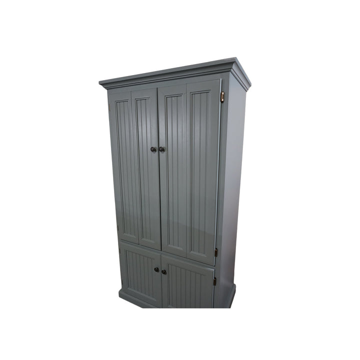 Neasa Solid Wood Armoire Desk Breakwater Bay Color: European Ivory