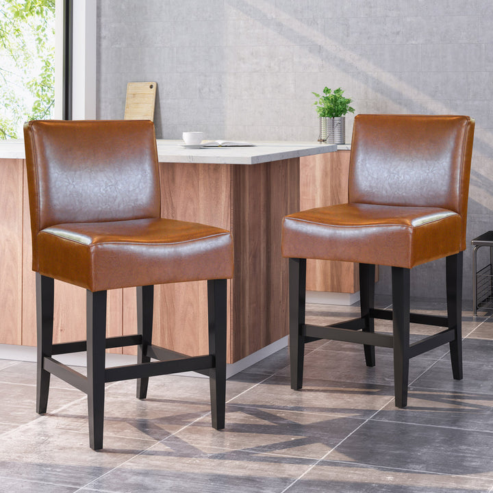 Ingleside Stool (Set of 2) Latitude Run® Seat Color: Hazelnut Seat Height: Counter Stool (26" Seat Height)