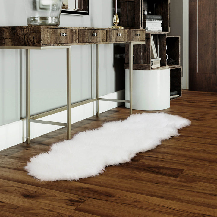 Diller White Faux Sheepskin Fur Machine Washable Shag Fluffy Area Rug Willa Arlo™ Interiors Rug Size: Runner 2' x 6'