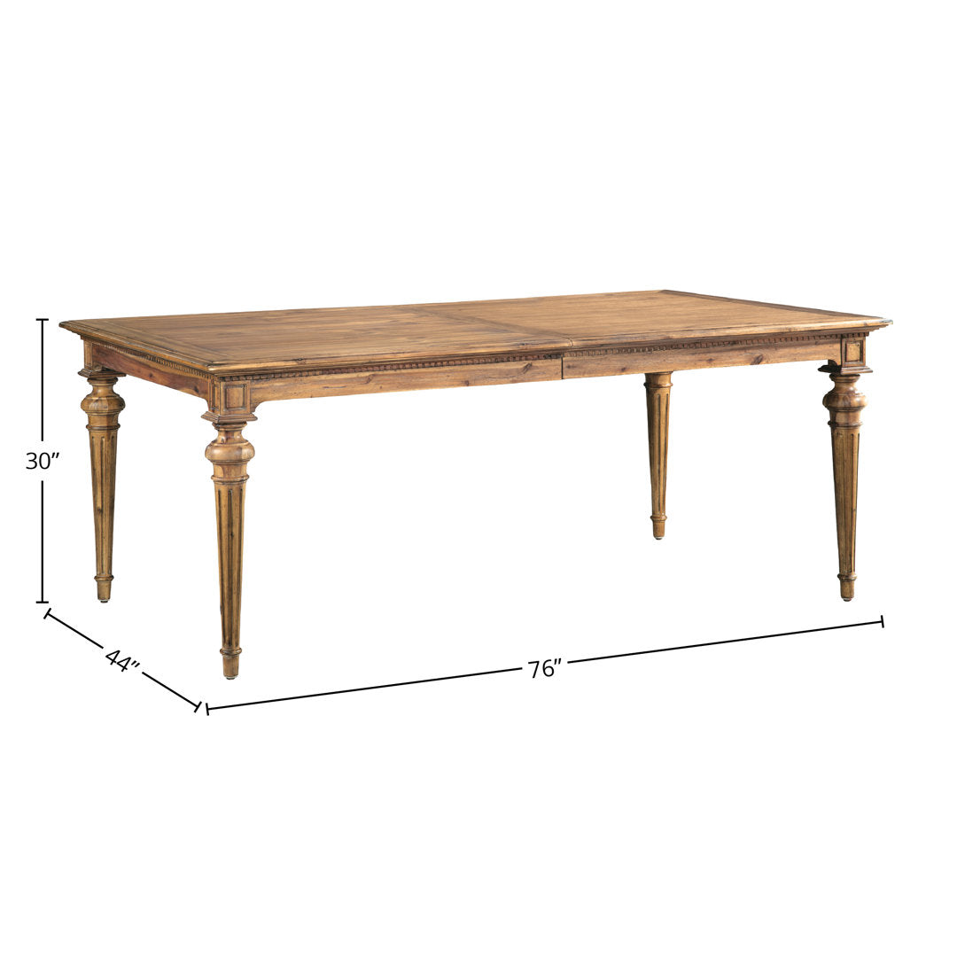 Veronica 76'' Extendable Acacia Solid Wood Dining Table Birch Lane™
