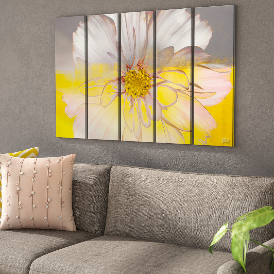 Painted Petals XXXIV by Tristan Scott - 5 Piece Wrapped Canvas Graphic Art Print Wade Logan®