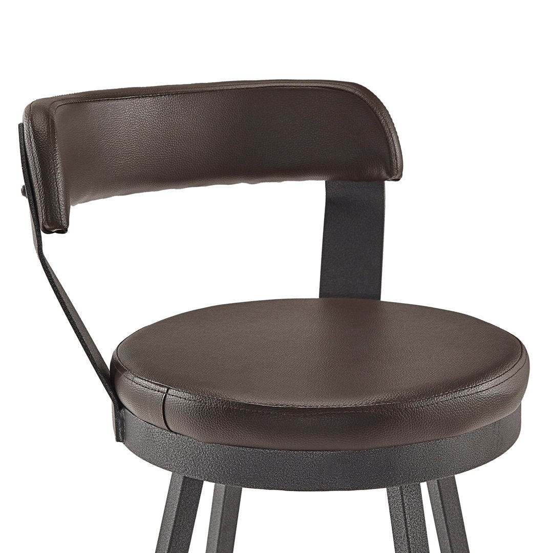 Berrin Bar & Counter Stool (Set of 2) Trent Austin Design® Upholstery: Brown, Seat Height: Bar Stool (30.3" Seat Height)