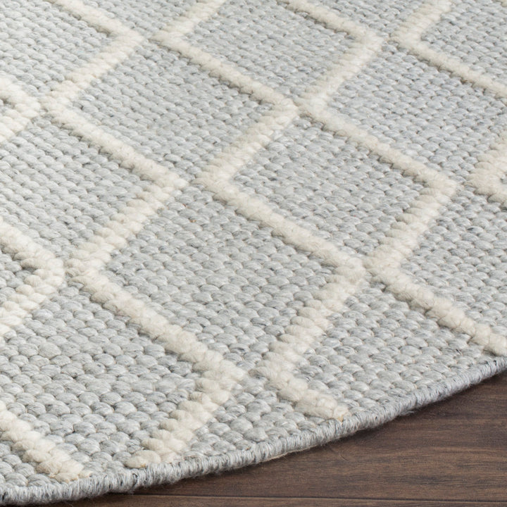 Huberty Hand Woven 60% Wool And 40% Viscose Geometric Rug Union Rustic Rug Size: Round 6'