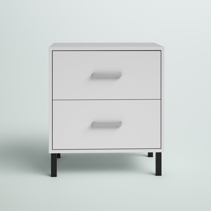 Alexei 2 - Drawer Nightstand Zipcode Design™ Color: White