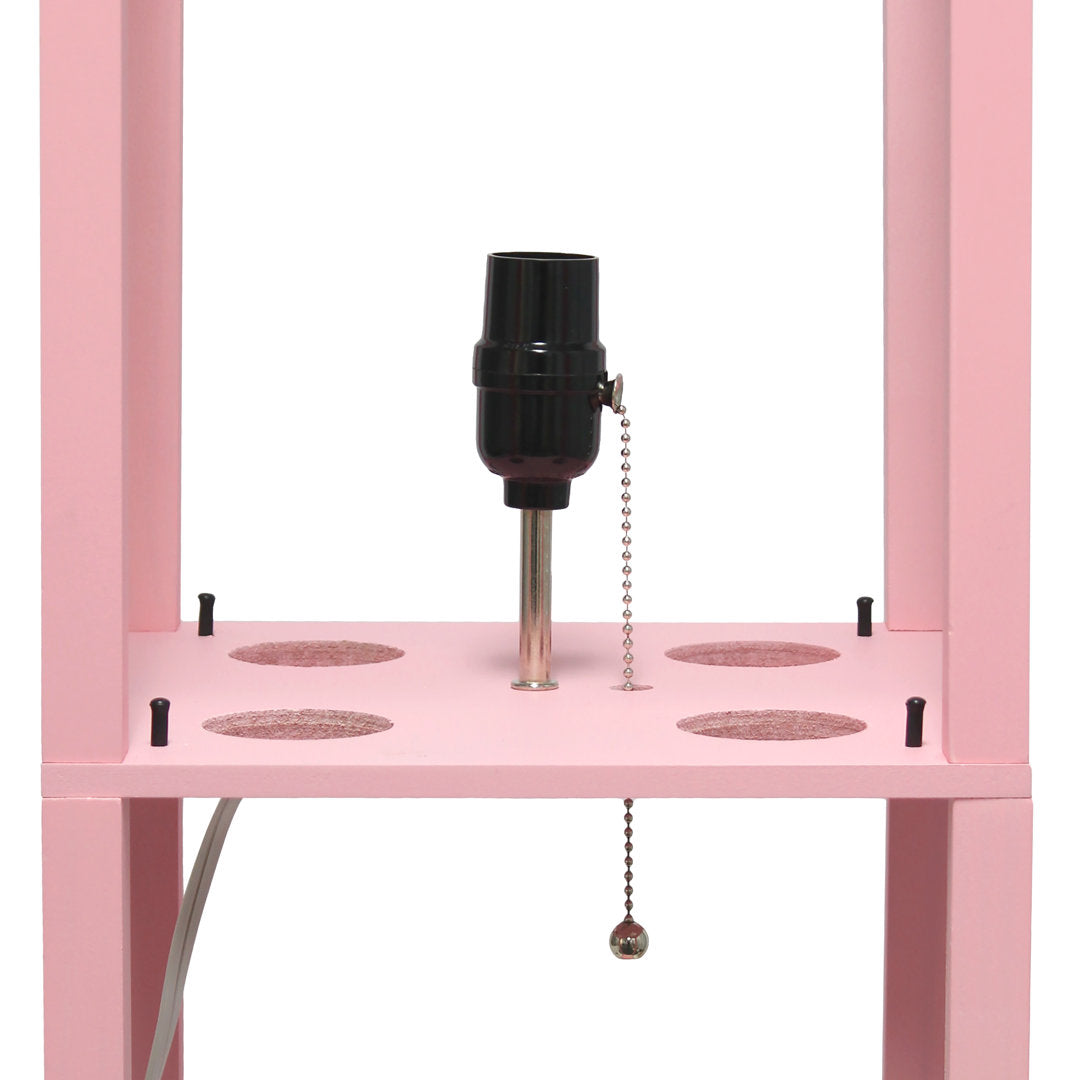 Abeyta 62.75" Column Floor Lamp Mercury Row® Teen Base Finish: Light Pink, Bulb Included: No