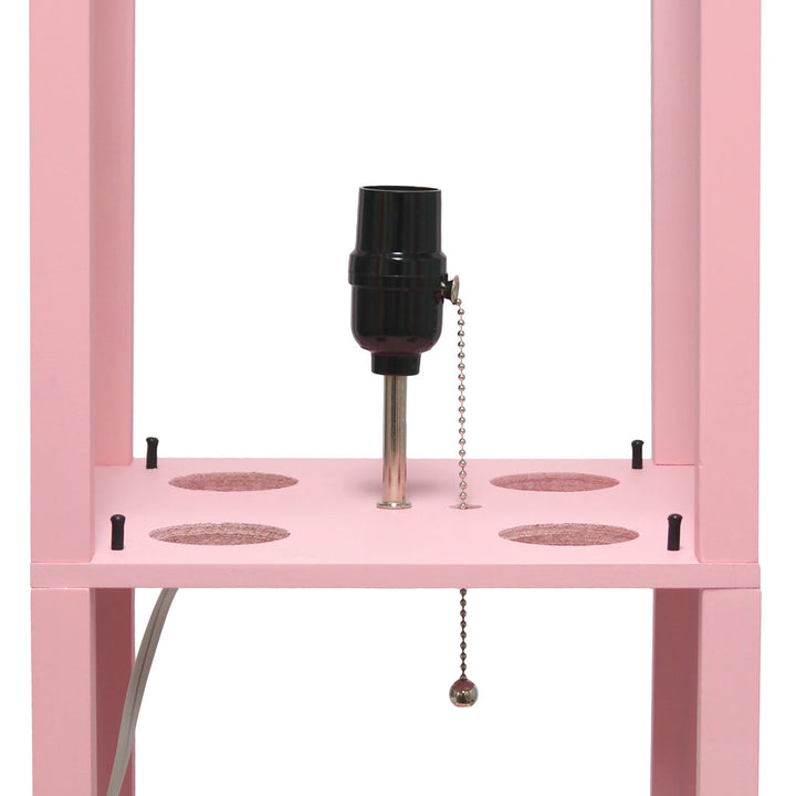 Abeyta 62.75" Column Floor Lamp Mercury Row® Teen Base Finish: Light Pink, Bulb Included: No