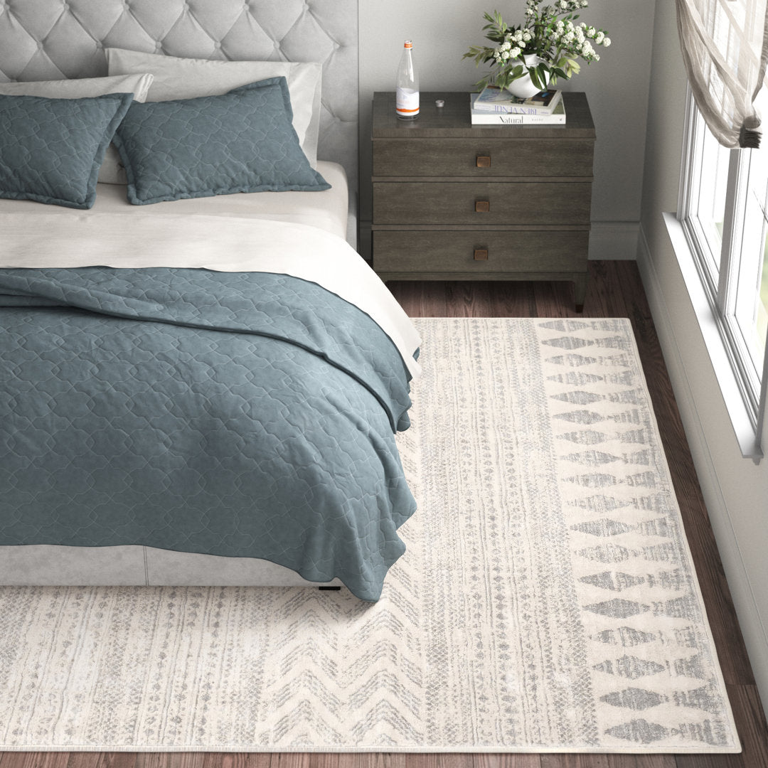 Herrod Geometric Gray/Taupe Area Rug Zipcode Design™ Rug Size: Rectangle 9' x 12'3"