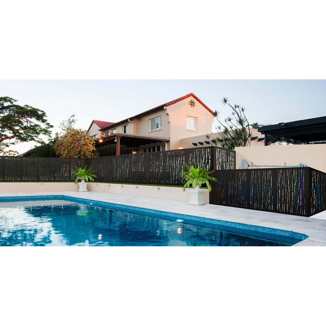 4 ft. H x 3 ft. W Hana Wood Privacy Screen OUTDECO
