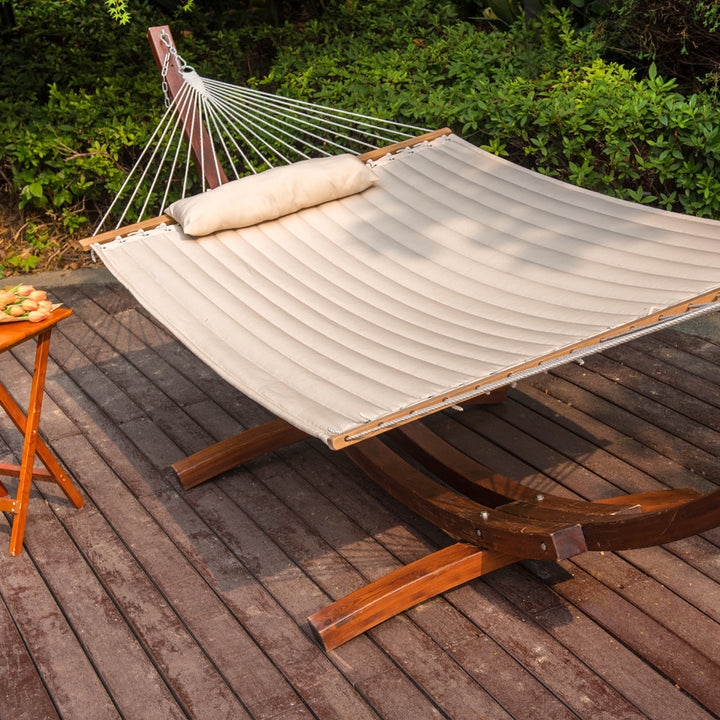 Mitre Double Camping Hammock Arlmont & Co. Color: Natural