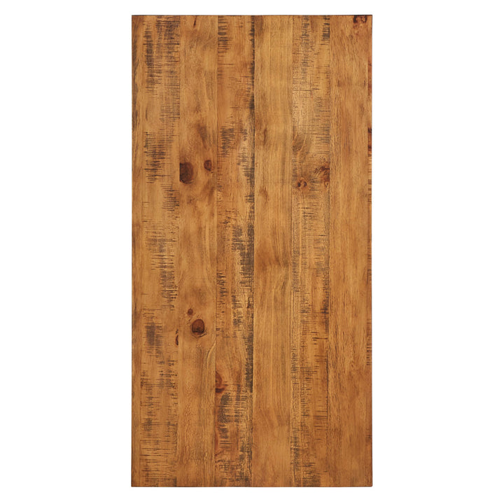 Isakson Trestle Coffee Table with Storage Laurel Foundry Modern Farmhouse® Table Top Color: Oak