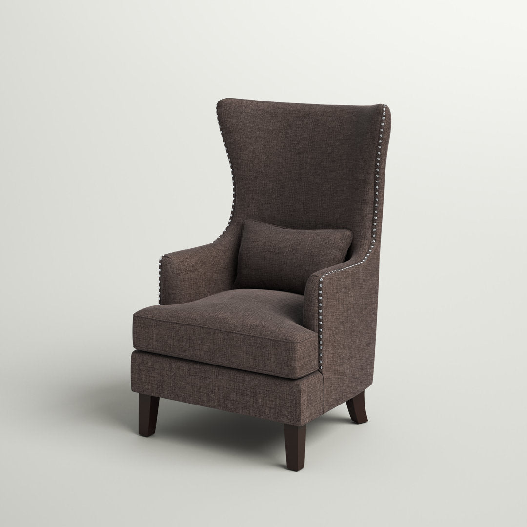 Kemariya 31" Wide Polyester Wingback Chair Red Barrel Studio® Fabric: Chocolate