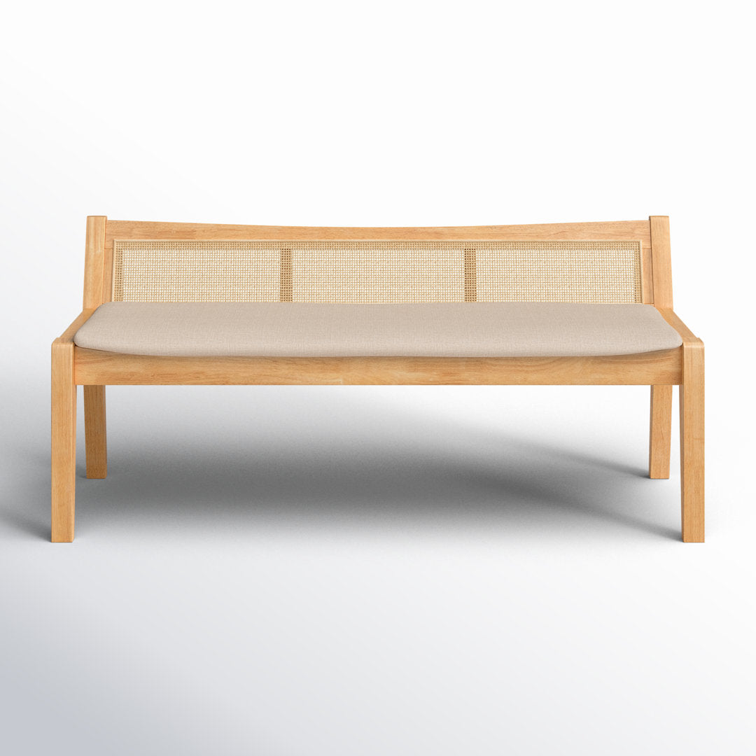Donner Cane Back Cushioned Bench Joss & Main