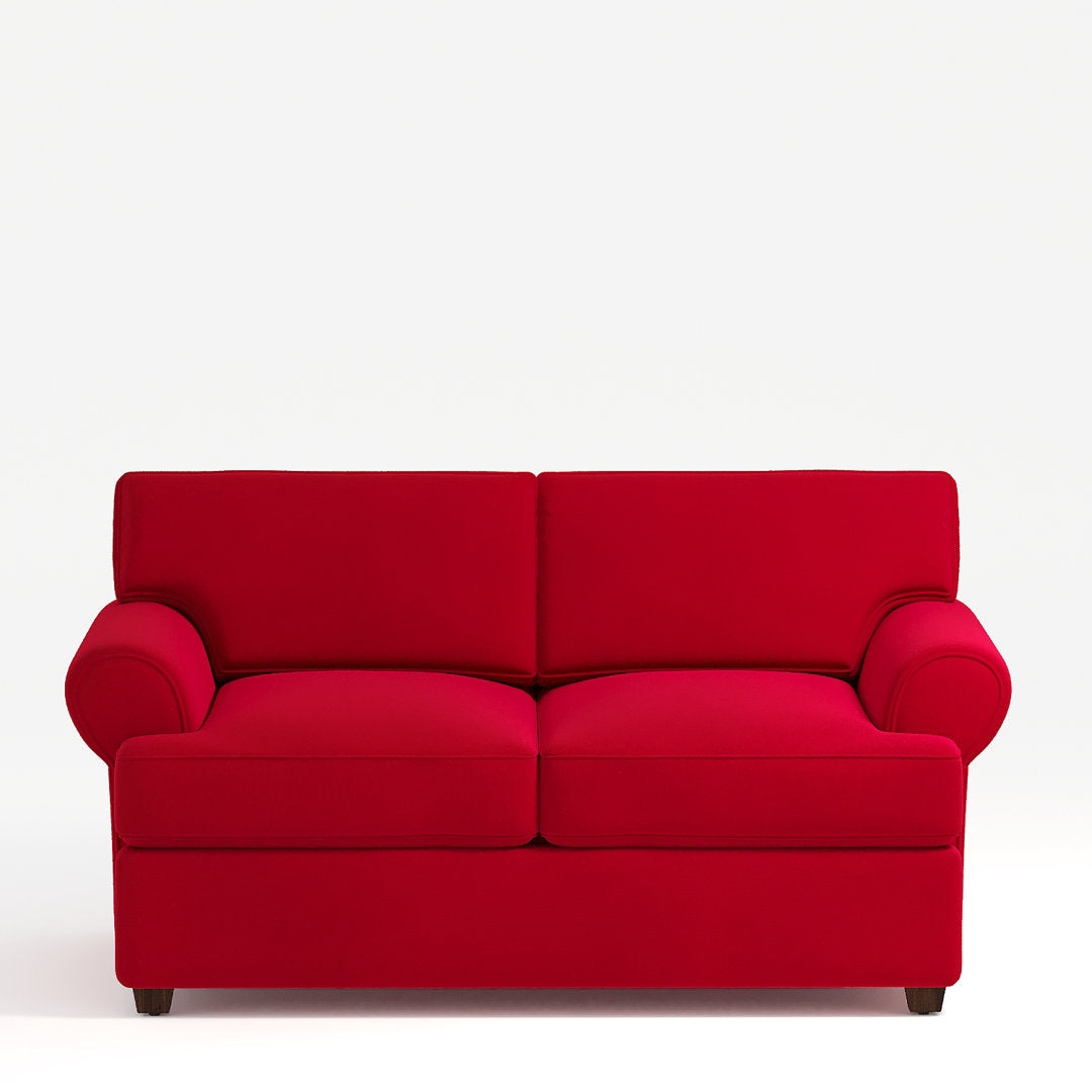67" Recessed Arm Loveseat Birch Lane™ Fabric: Bayou Flame Canvas