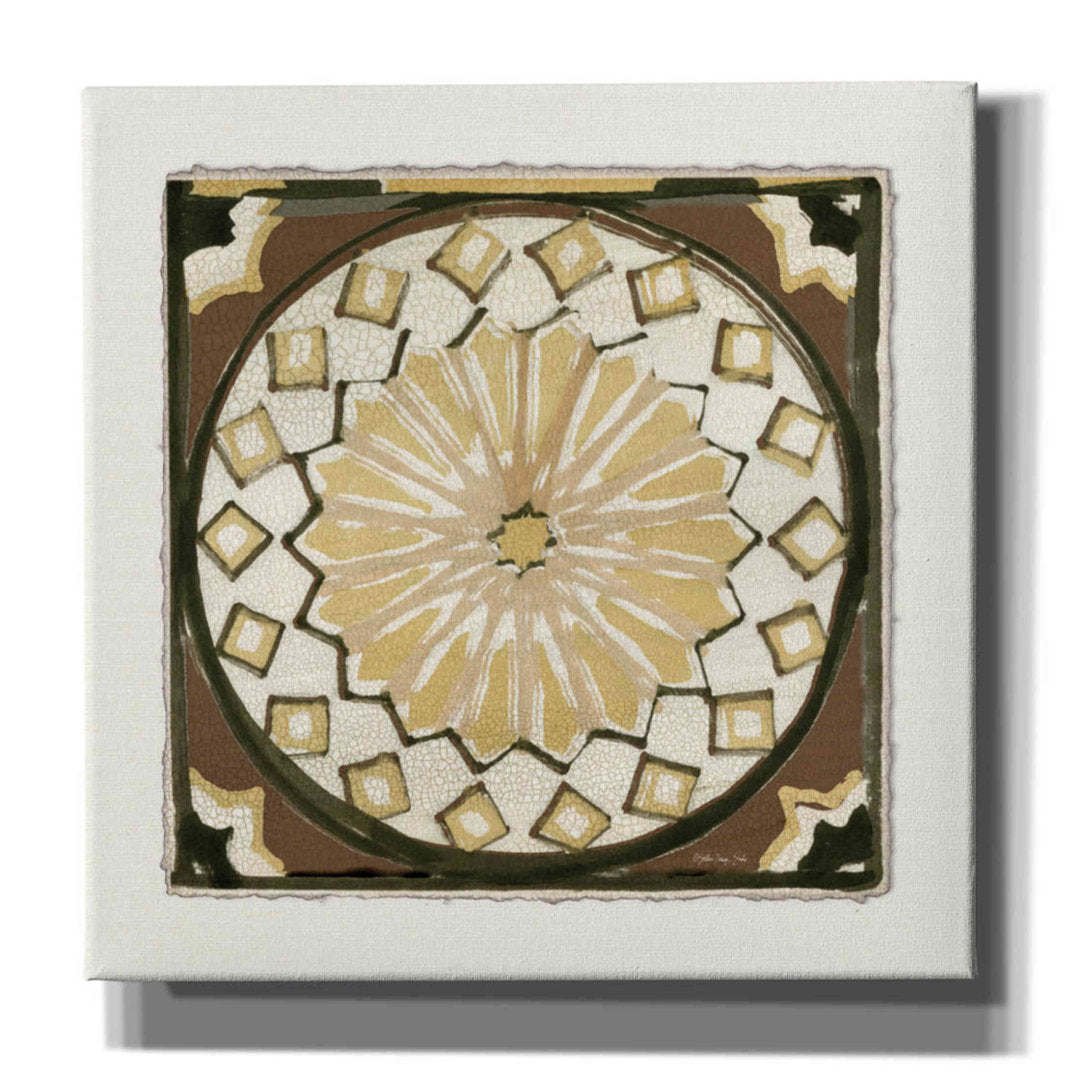 Moroccan Tile Pattern IV by Stellar Design Studio - Wrapped Canvas Painting Bungalow Rose Size: 12" H x 12" W x 0.75" D