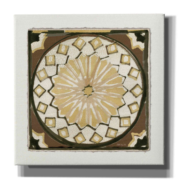 Moroccan Tile Pattern IV by Stellar Design Studio - Wrapped Canvas Painting Bungalow Rose Size: 12" H x 12" W x 0.75" D