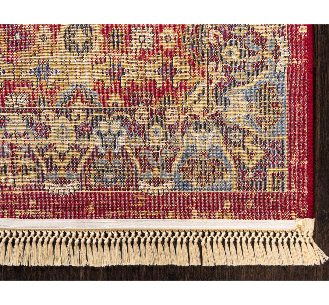 Angeliya Oriental Red Area Rug Lark Manor™ Rug Size: Rectangle 6' x 9'