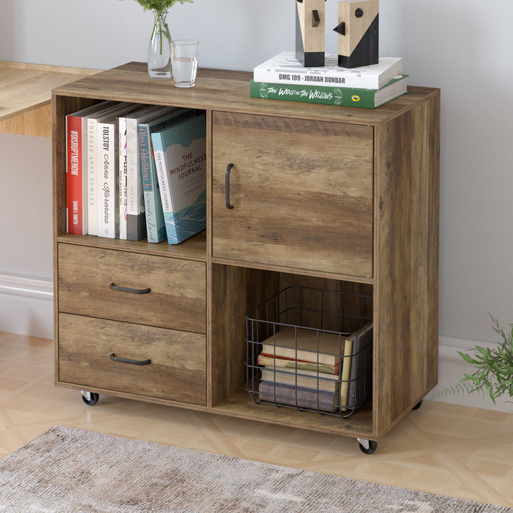 Valles 2-Drawer Lateral Filing Cabinet Union Rustic Color: Rustic Brown
