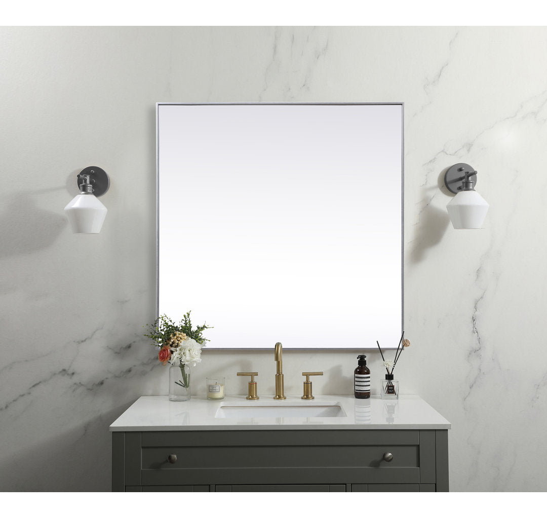 Valparaiso Accent Mirror Wade Logan® Size: 48"  x 48"  Finish: Silver