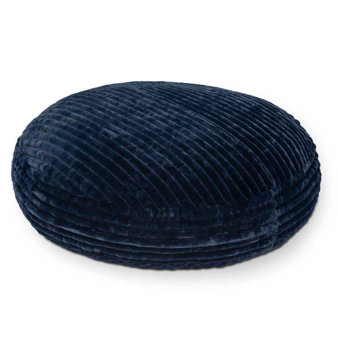 6 Foot Cocoon - Large Bean Bag Chair - Mondo Faux Fur Trule Upholstery Color: Midnight Blue