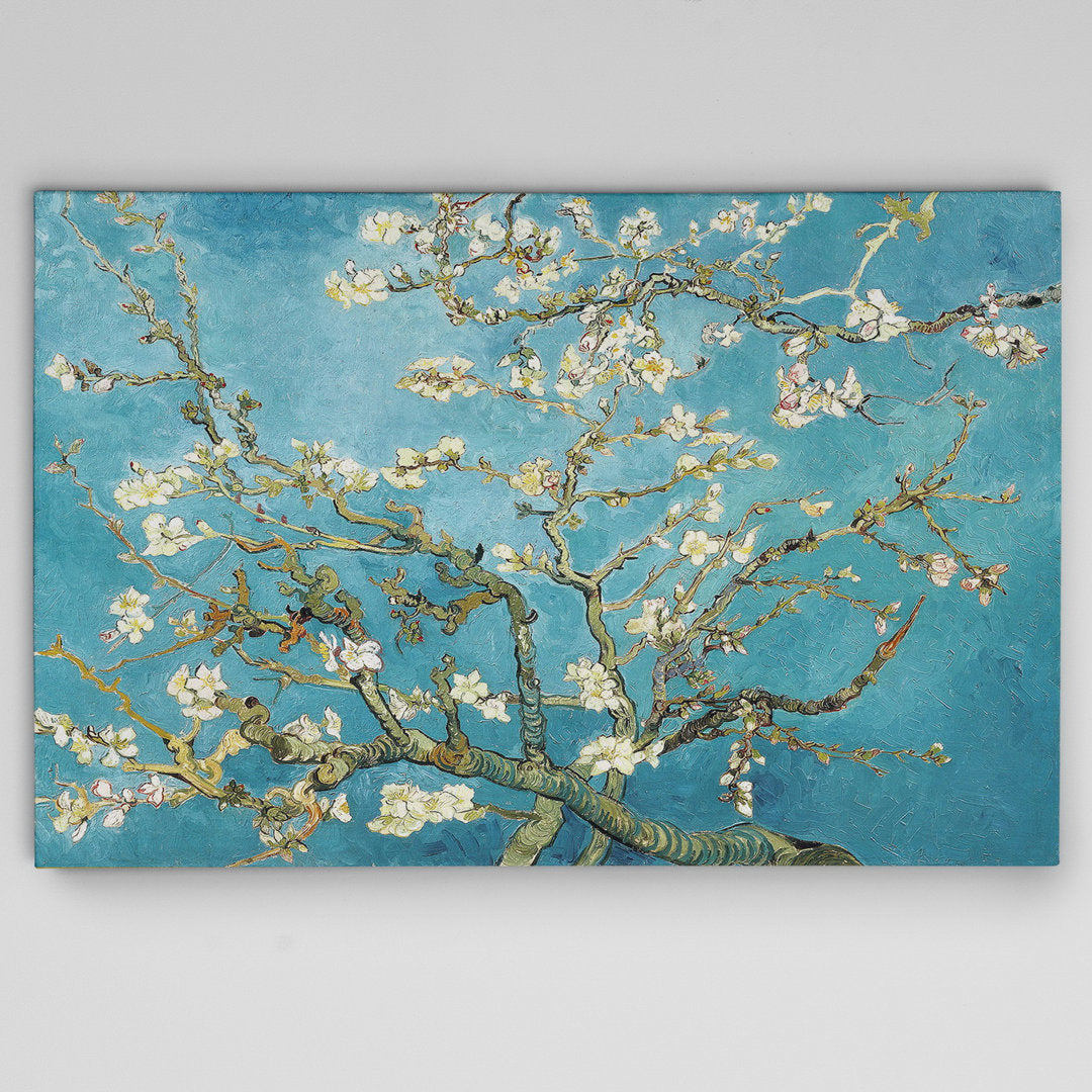 Almond Blossom' Print of Painting on Wrapped Canvas Vault W Artwork Size: 24" H x 36" W x 1.5" D
