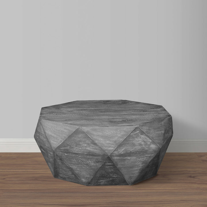 Abdia Solid Wood Solid Coffee Table Union Rustic Color: Gray