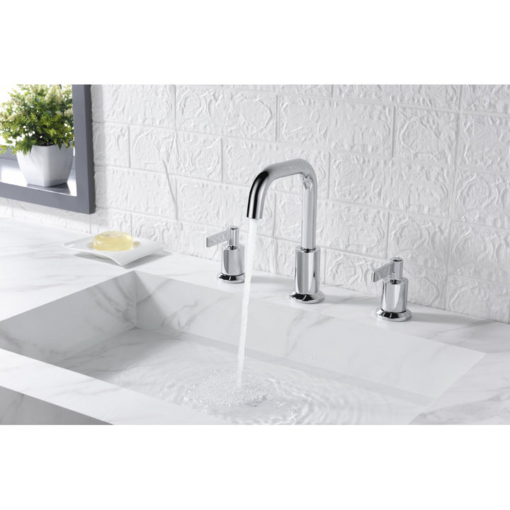 Kree Widespread Bathroom Faucet with Drain Assembly Ultra Faucets Finish: Polished Chrome