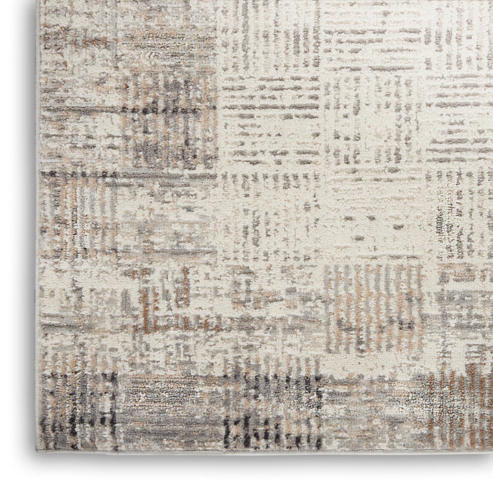 Adriao Geometric Gray/Ivory Area Rug Wade Logan® Rug Size: Runner 2'3" x 7'6"