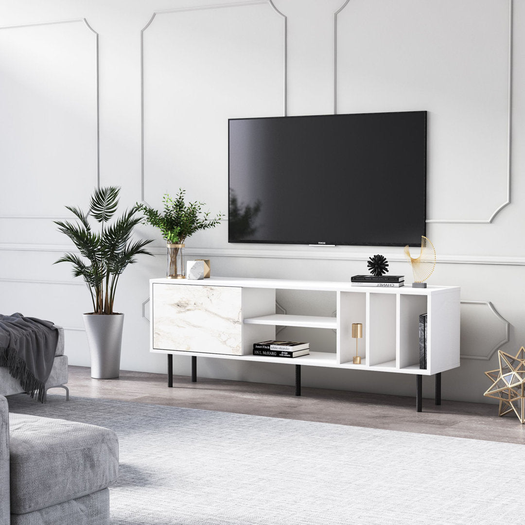 Broxton TV Stand for TVs up to 75" Mercury Row® Color: White