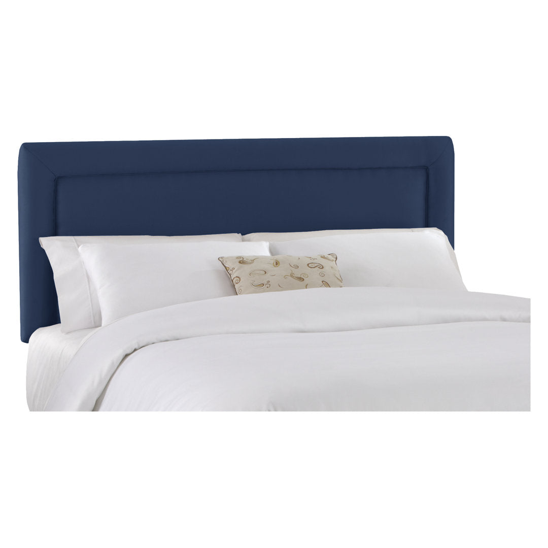 Rowberrow Upholstered Panel Headboard Mercury Row® Size: Twin Upholstery: Lazuli Blue Performance Microsuede