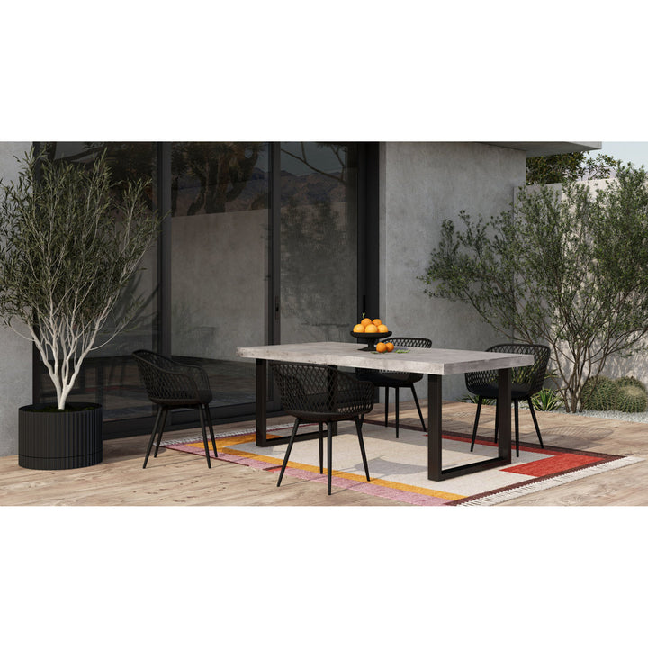 Newark Patio Dining Armchair (Set of 2) AllModern Color: Black