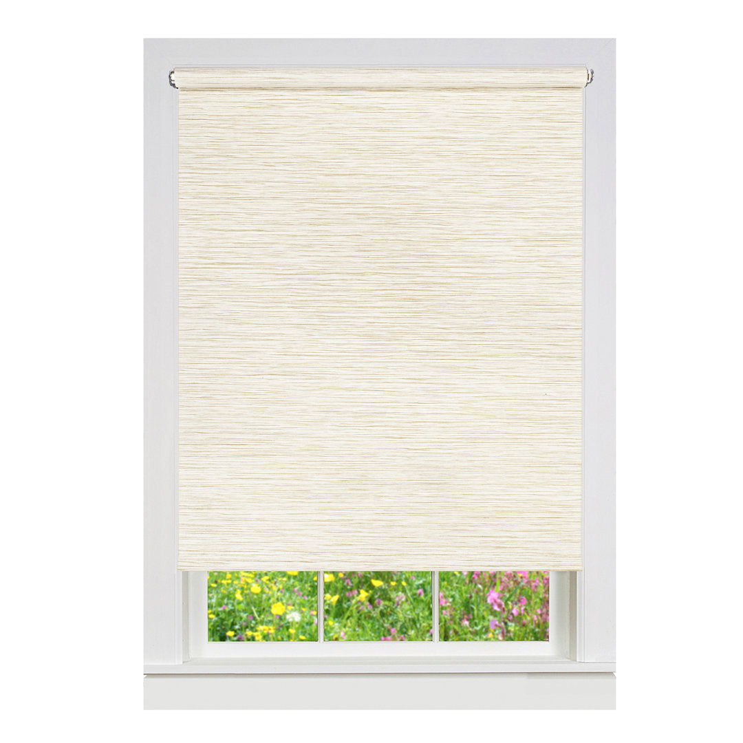 Semi-Sheer Roller Shade Gracie Oaks Length & Width: 61"W x 72"L, Finish: Linen