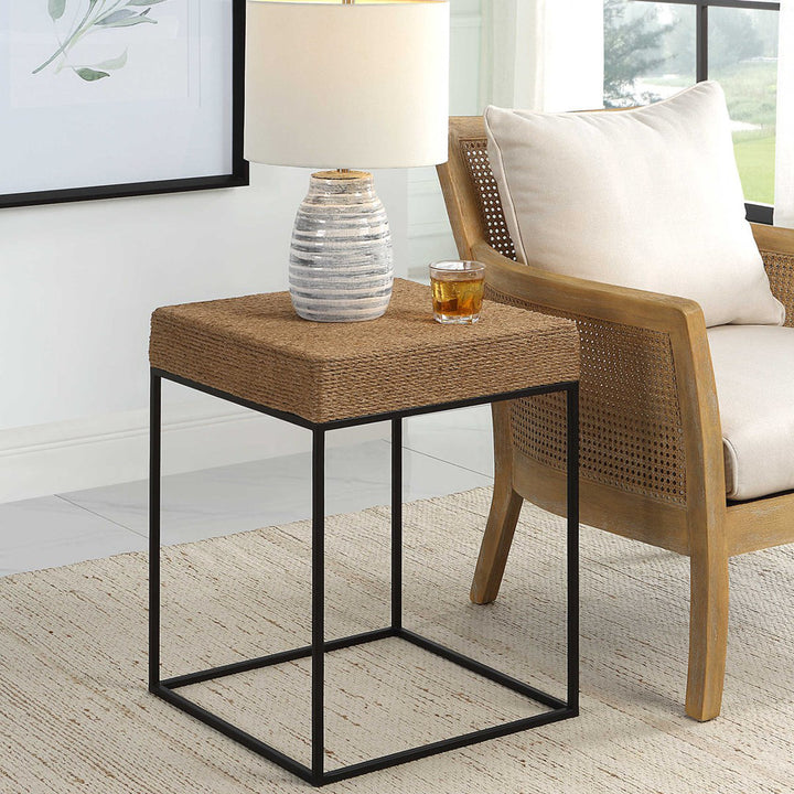 Canarsie Rustic Rope Accent Table Birch Lane™