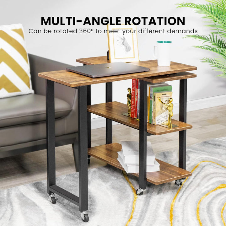 Daniel Wheel End Table Set with Storage 17 Stories