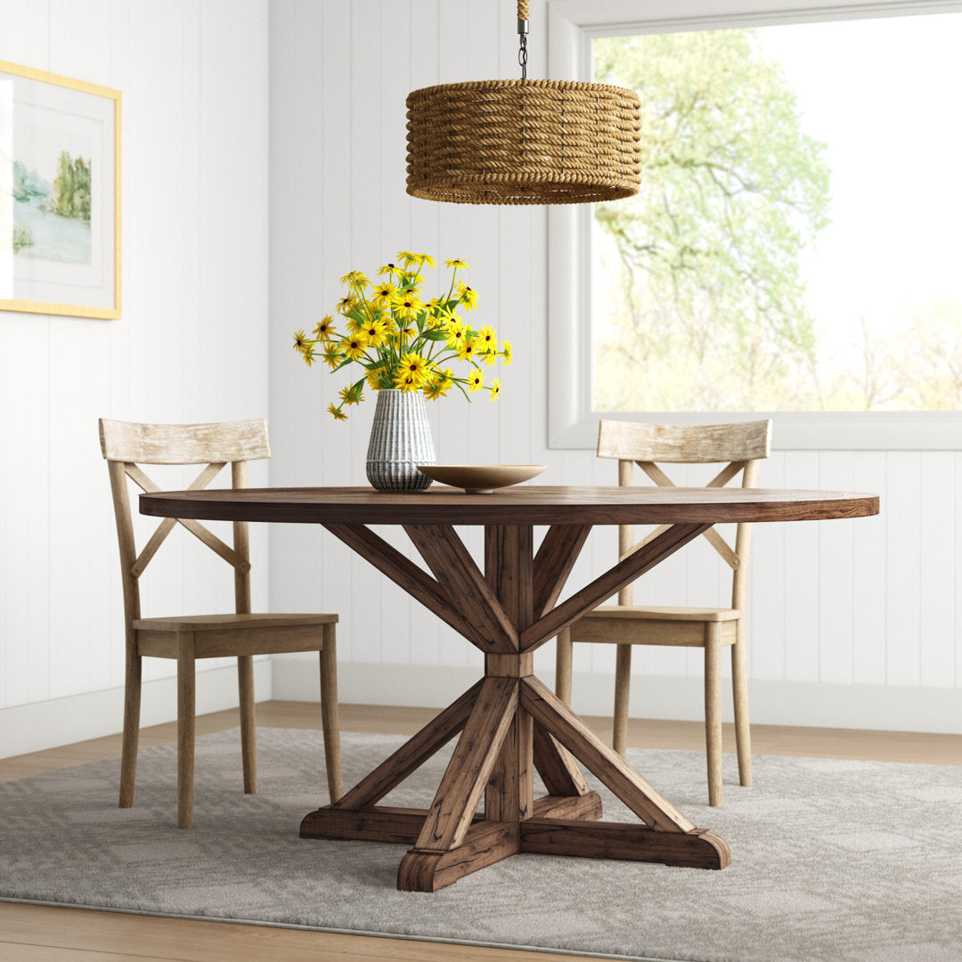 Ashbaugh Pedestal Dining Table Greyleigh™ Color: Brown Size: 54" L x 54" W